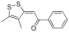 2-(4,5-Dimethyl-3H-1,2-dithiol-3-ylidene)-1-phenylethanone 구조식 이미지