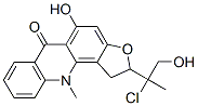 2-(1-Chloro-2-hydroxy-1-methylethyl)-1,11-dihydro-5-hydroxy-11-methylfuro[2,3-c]acridin-6(2H)-one 구조식 이미지