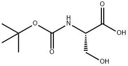 세린,N-[(1,1-디메틸에톡시)카르보닐]-(9CI) 구조식 이미지