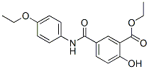 ethyl 5-[(4-ethoxyphenyl)carbamoyl]-2-hydroxy-benzoate Structure