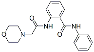 2-[(2-모르폴린-4-일아세틸)아미노]-N-페닐-벤즈아미드 구조식 이미지