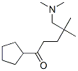 1-시클로펜틸-4,4-디메틸-5-(디메틸아미노)-1-펜탄온 구조식 이미지