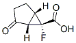 Bicyclo[3.1.0]hexane-6-carboxylic acid, 6-fluoro-2-oxo-, (1S,5S,6S)- (9CI) Structure