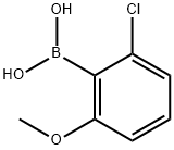 2-CHLORO-6-METHOXYPHENYLBORONIC ACID 구조식 이미지