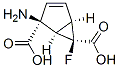 Bicyclo[3.1.0]hex-3-ene-2,6-dicarboxylic acid, 2-amino-6-fluoro-, (1R,2S,5R,6R)- (9CI) Structure