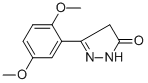 2,4-DIHYDRO-5-(2,5-DIMETHOXYPHENYL)-3H-PYRAZOL-3-ONE 구조식 이미지