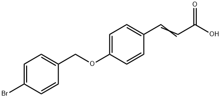 3-(4-[(4-BROMOBENZYL)OXY]PHENYL)ACRYLIC ACID Structure