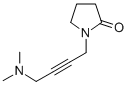1-(4-DIMETHYLAMINO-BUT-2-YNYL)-PYRROLIDIN-2-ONE 구조식 이미지