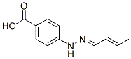 Benzoic acid, 4-(2-butenylidenehydrazino)- (9CI) Structure