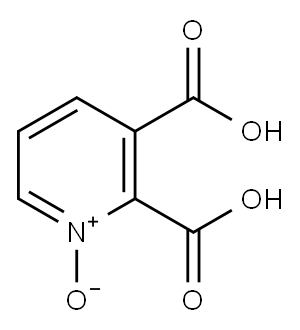 Pyridine-2,3-dicarboxylic acid N-oxide 구조식 이미지