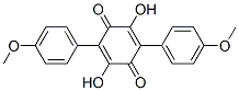 2,5-Dihydroxy-3,6-bis(4-methoxyphenyl)-2,5-cyclohexadiene-1,4-dione Structure