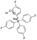 테트라키스(4-플루오로페닐)붕산나트륨수화물 구조식 이미지