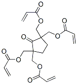 (2-옥소시클로펜탄-1,3-디일리덴)테트라키스메틸렌테트라아크릴레이트 구조식 이미지