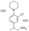 2-Methyl-2-(3-chloro-4-piperidinophenyl)-ethylamine dihydrochloride Structure