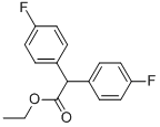 비스-(4-플루오로-페닐)-아세트산에틸에스테르 구조식 이미지