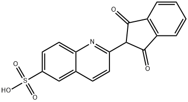 2-(2,3-dihydro-1,3-dioxo-1H-inden-2-yl)quinoline-6-sulphonic acid Structure