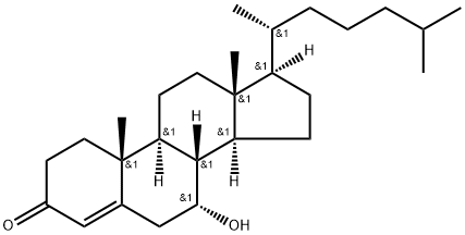 (7R,8S,9S,10R,13R,14S,17R)-7-hydroxy-10,13-dimethyl-17-[(2R)-6-methylheptan-2-yl]-1,2,6,7,8,9,11,12,14,15,16,17-dodecahydrocyclopenta[a]phenanthren-3-one Structure