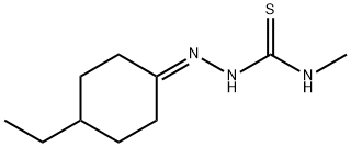 Hydrazinecarbothioamide, 2-(4-ethylcyclohexylidene)-N-methyl- (9CI) Structure