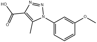 1-(3-methoxyphenyl)-5-methyl-1H-1,2,3-triazole-4-carboxylic acid Structure