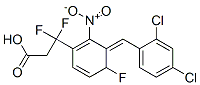 [(2,4-dichlorobenzylidene)(2-nitro-4-trifluorobenzyl)]acetic acid Structure