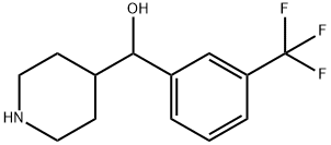 알파-[3-(트리플루오로메틸)페닐]-4-피페리딘메탄올 구조식 이미지