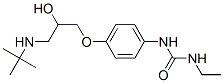 1-ethyl-3-[4-[2-hydroxy-3-(tert-butylamino)propoxy]phenyl]urea Structure