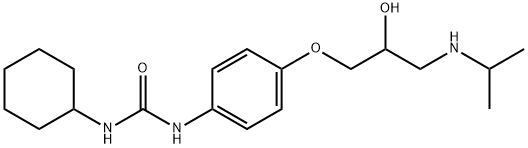 1-cyclohexyl-3-[4-[2-hydroxy-3-(propan-2-ylamino)propoxy]phenyl]urea Structure