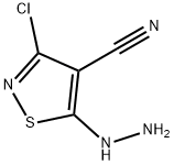 3-클로로-5-하이드라지닐이소티아졸-4-카르보니트릴 구조식 이미지