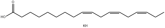 칼륨(9Z,12Z,15Z)-9,12,15-옥타데카트리에노에이트 구조식 이미지
