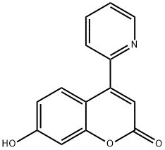 7-Hydroxy-4-pyridin-2-ylcoumarin Structure