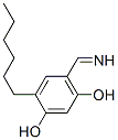 1,3-벤젠디올,4-헥실-6-(이미노메틸)-(9CI) 구조식 이미지