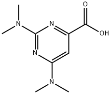 2,4-BIS(DIMETHYLAMINO)PYRIMIDINE-6-CARBOXYLIC ACID Structure