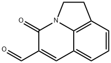 4-OXO-1,2-DIHYDRO-4H-PYRROLO[3,2,1-IJ]QUINOLINE-5-CARBALDEHYDE
 Structure