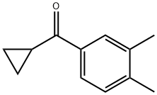 Cyclopropyl-(3,4-dimethylphenyl)methanone Structure