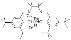 CHLORONITROSYL[N,N'-BIS(3,5-DI-TERT-BUTYLSALICYLIDENE)-1,1,2,2-TETRAMETHYLETHYLENEDIAMINATO]RUTHENIUM(IV) Structure