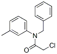 N-BENZYL-2-CHLORO-N-(3-METHYLPHENYL)ACETAMIDE Structure