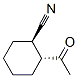 Cyclohexanecarbonitrile, 2-acetyl-, trans- (9CI) Structure