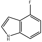 4-Fluoroindole  구조식 이미지