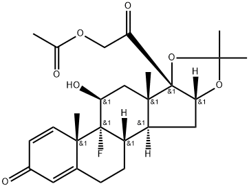Triamcinolone acetonide 21-acetate Structure