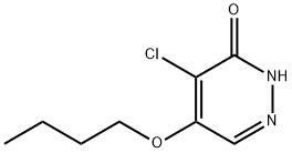 5-butoxy-4-chloropyridazin-3(2H)-one Structure