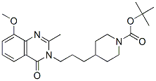 1-Piperidinecarboxylic  acid,  4-[3-(8-methoxy-2-methyl-4-oxo-3(4H)-quinazolinyl)propyl]-,  1,1-dimethylethyl  ester 구조식 이미지