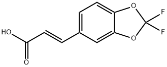 (2E)-3-(2,2-DIFLUORO-1,3-BENZODIOXOL-5-YL)PROPENOICACID
 Structure