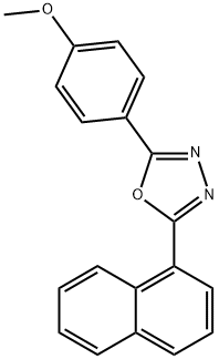 2-(4-methoxyphenyl)-5-(1-naphthyl)-1,3,4-oxadiazole Structure
