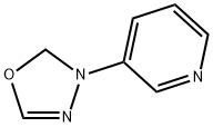 Pyridine, 3-(1,3,4-oxadiazol-3(2H)-yl)- (9CI) 구조식 이미지