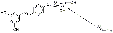 trans Resveratrol 4O-b-D-Glucuronide Structure