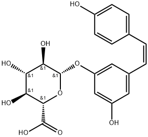 cis Resveratrol 3-O-b-D-Glucuronide Structure