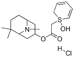 2-Thiopheneacetic acid, alpha-hydroxy-alpha-2-thienyl-, (1R,3R,5R)-6,6 ,9-trimethyl-9-azabicyclo(3.3.1)non-3-yl ester, hydrochloride, rel- Structure