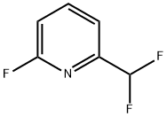 Pyridine, 2-(difluoromethyl)-6-fluoro- (9CI) 구조식 이미지