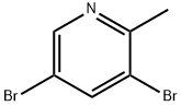 3,5-Dibromo-2-methylpyridine 구조식 이미지