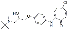 5-Chloro-2-[[4-[3-[(1,1-dimethylethyl)amino]-2-hydroxypropoxy]phenyl]amino]-2,4,6-cycloheptatrien-1-one Structure